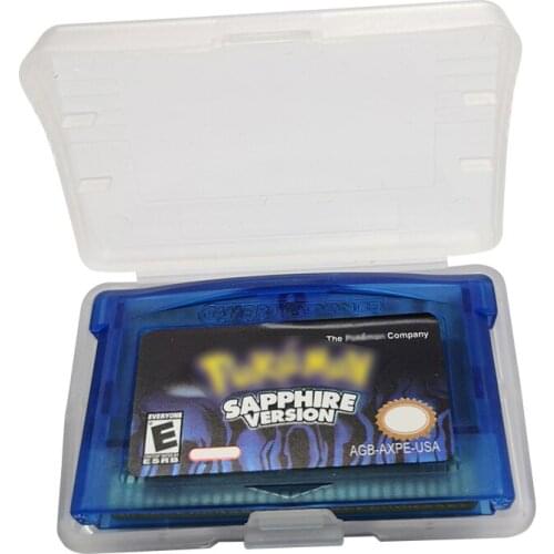 32-bit Game Card Sapphire Video Game Cartridge Console Card English Language