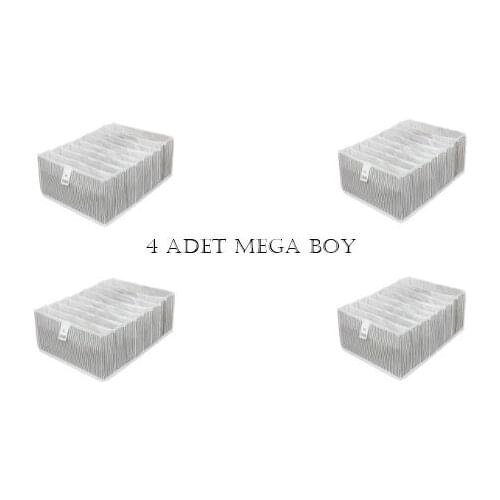 8 cavity Accordion In Drawer Organizer Mega Size (4 Pcs)