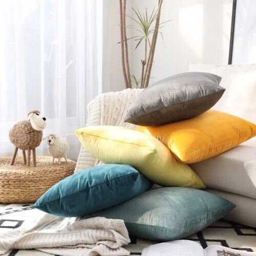 26colors Cushion Cover 30x50 Rectangle Pillow Case For Living Room Sofa Velvet Throw Pillowcase Home Decoration Decor