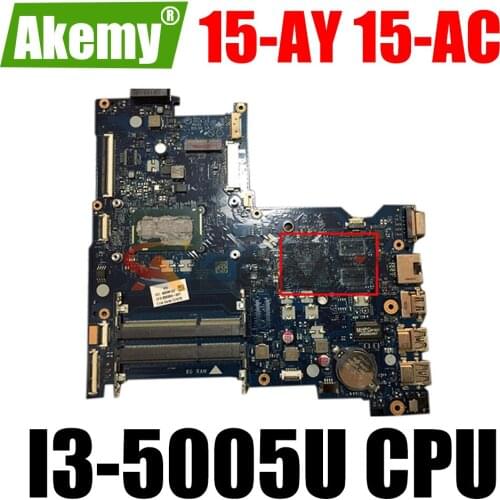 Free shipping For 15-AY 15-AC 15-AY022DS Laptop motherboard 854941-601 BDL50 LA-D703P With SR244 I3-5005U CPU 100% working well