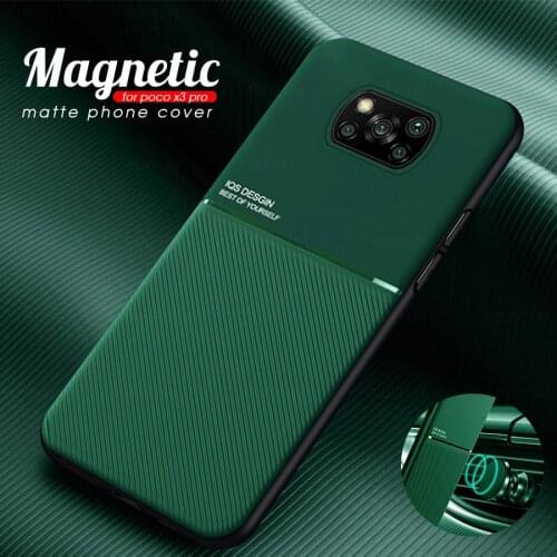 Little x3 pro case shockproof magnetic car holder phone cover for xiaomi poco x3 pro x 3 x3pro pocox3 pro leather texture coque