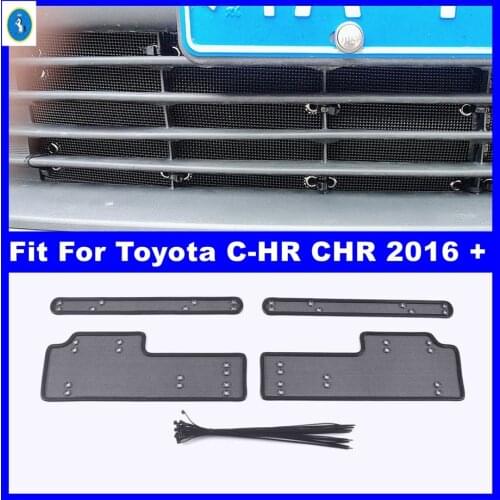 Exterior Refit Kit Insect Screening Mesh Front Grille Insert Net Protection Panel Cover Trim Fit For Toyota C-HR CHR 2016 - 2020