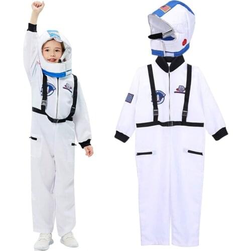 Childrens Party Game Astronaut Costume Role-playing Halloween Costume Carnival cosplay Full Dressing Ball kids Rocket Space suit