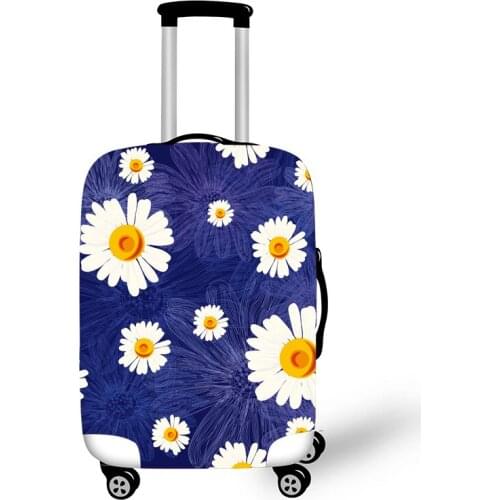 Elastic Luggage Protective Cover Case For Suitcase Protective Cover Trolley Cases Covers 3DTravel Accessories Daisy Pattern G111