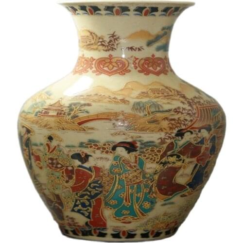 Fine Old China porcelain painted Old Glaze porcelain Vases Collectible porcelain painted Vases