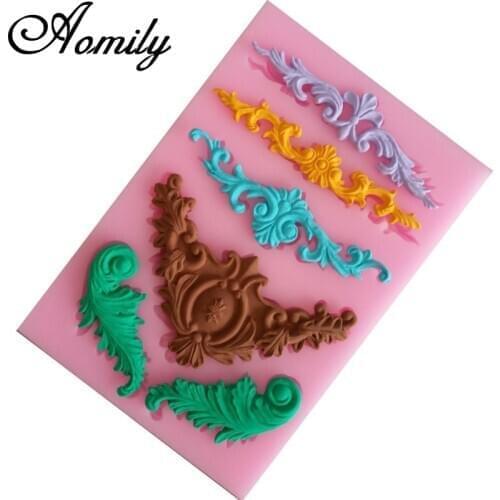 Amoliy Bow Crown Patten Cake Silicone Molds Fondant Cake Decorating Tools Chocolate Mold Moldes Para Reposteria Baking Tools