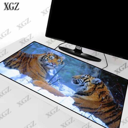 XGZ Fantasy Nature Tiger Animal Mouse Pad Gaming Large pad Gamer Computer Mat Office Desk Keyboard for Game