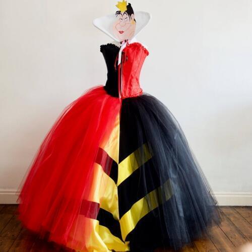 Queen of hearts cosplay costume Fancy queen of hearts dress costume custom made