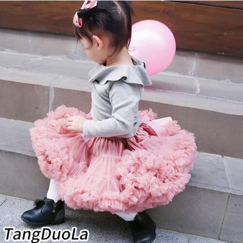 Kids Girls Tutu Skirts Princess Pettiskirt Ballet Dance Birthday Party Costume Chlidren Clothes For 1 -8 Years