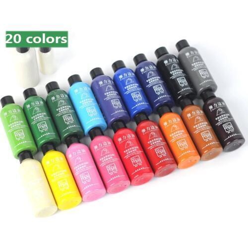 20 colors 30ml colorful paint Leather edge oil edge dye Highlight edge oil