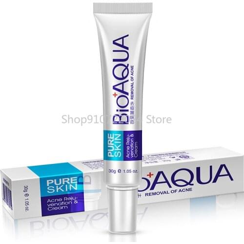 Bioaqua Acne Treatment Blackhead Remove Anti Acne Cream Oil Control Shrink Pores Scar Remove Face Care Whitening