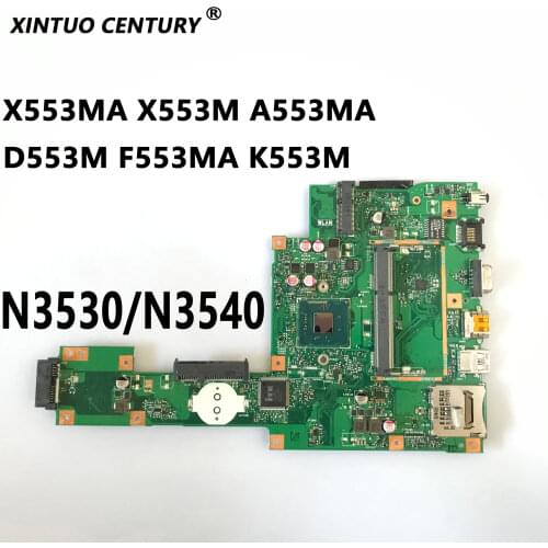 X553MA Laptop motherboard for ASUS X553MA X553M A553MA D553M F553MA K553M Test original mainboard N3530/N3540 4-Core CPU
