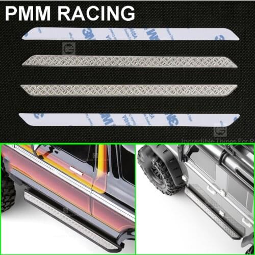 Simulation decoration Metal skid plate Side pedal Foot pedal For 1/10 RC Crawler Car Traxxas TRX4 Defender Bronco Tactical unit