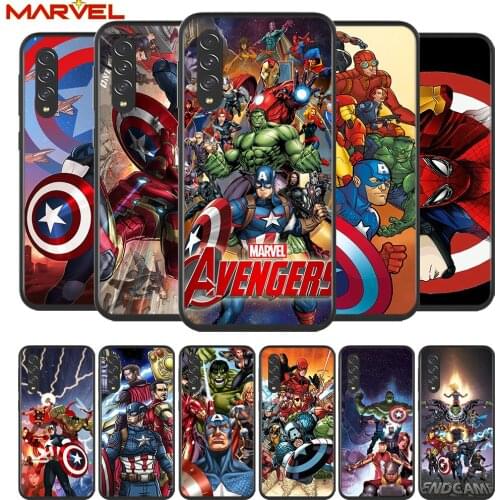 Marvel Avengers for Samsung Galaxy A90 A80 A70 A60 A50 A40 A2Core A10 M31 M21 M60 M40 M30 Soft Black Phone Case