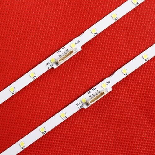 New 2 PCS 28 LED Strip Light Strip for Samsung 43 "TV UE43NU7100U AOT_43_NU7100F_2X28_3030C BN44-00947A UE43NU7120U
