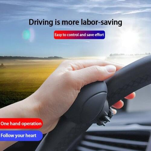 New 360° Turning Steering Wheel Knob Ball Booster Metal Bearing Power Handle Ball Shaped Booster Strengthener Auto Spinner Knob