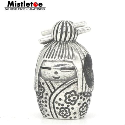 Mistletoe Genuine 925 Sterling Silver TScorpion doll Charm Bead Fit Troll And Pan Bracelet Jewelry