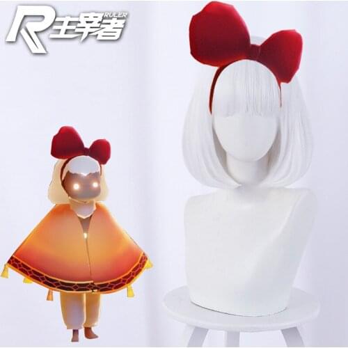 White Bob Head Cos Wig Anime Wig Halloween Party Cosplay Accessories Wig for Women High Temperature Heating Synthesis