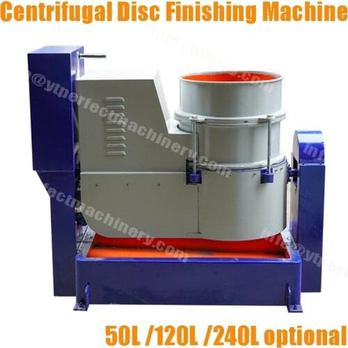 Jewelry 120l Fully Automatic Centrifugal Disc Finishing Machine Metal Polishing Machine Centrifugal Disc Vibratory Polisher
