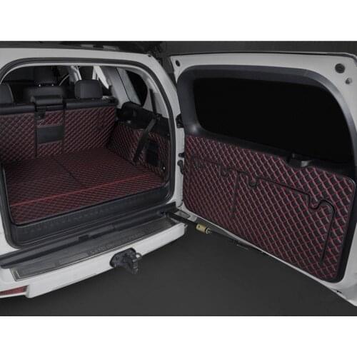 Full set car trunk mats + Rear door mat for Toyota Land Cruiser Prado 150 7 seats 2021-2010 durable cargo liner mat boot carpets