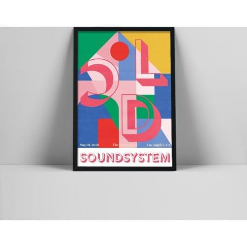 LCD Soundsystem Gig Poster Pop Music Posters Star Singer Canvas Painting Club Rock Music Poster Wall Art Living Room Home Decor