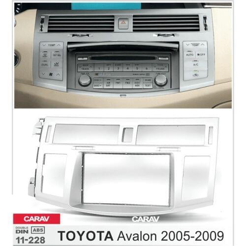 Radio Fascia for TOYOTA Avalon 2005-2009 Double Din Radio DVD Stereo CD Panel Dash Mount CARAV 11-228