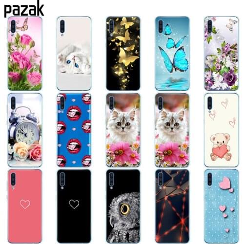 Silicon Case For Samsung Galaxy A50S Case Soft TPU Transparent Back Phone Cover For Samsung A50S etui Protective Coque bumper