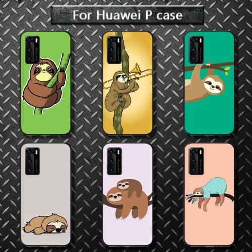 Cute cartoon Folivora sloth slow Phone Cases for huawei P40 pro lite P8 P9 P10 P20 P30 psmart 2019 2017 2018