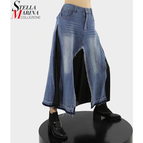Stella Marina Collezione Denim Skirts For Women