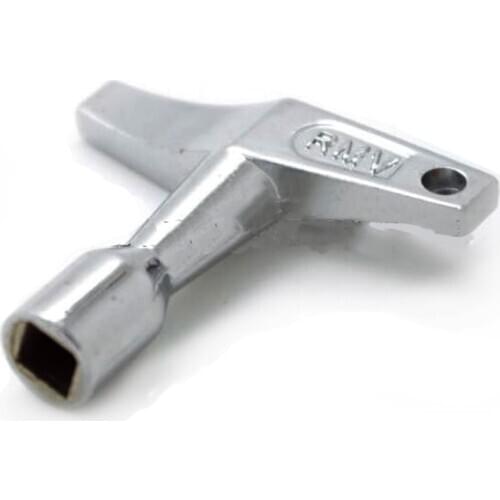 Top Quality 2pcs Standard Keys Jazz Drum Tuning Snare Silvery Metal Drum Wrench with keyhole Metal Square Socket Tool Gu06