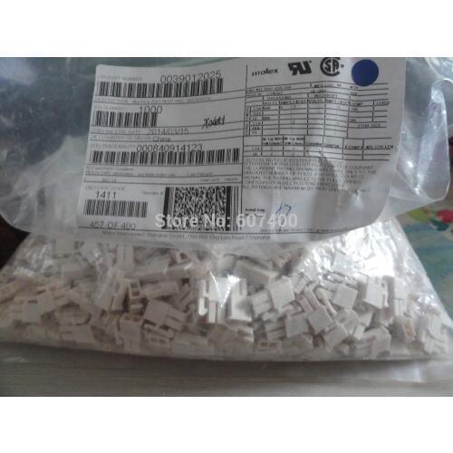 0039012025 CONN RECEPT 2POS DUAL 3901-2025 MOLEX Connectors 39012025 housings 100% new and original parts 39-01-2025