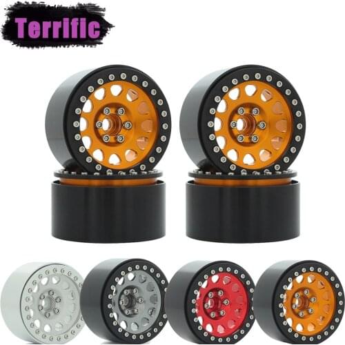 1PCS/4PCS CNC Aluminum 2.2 Beadlock Wheels Rim Wheel Hub for 1/10 RC Crawler Traxxas TRX4 TRX6 Axial SCX10 Capra Wraith 90048