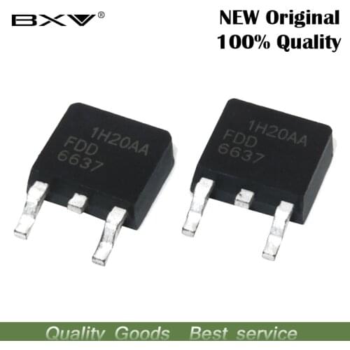10PCS FDD6637 TO-252 6637 TO252 35V 55A SMD