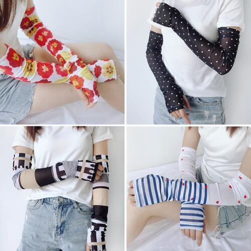 20 colors HOT new design cold sleeve cuffs cute sunscreen arm sleeves armguard summer driving arm warmers
