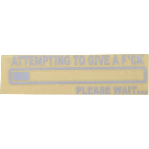 2020 New High Quality Creative Vinyl Car Window Stickers Car-styling Statement White Letters Decals