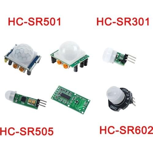 5pcs Pir Motion Sensor Pyroelectric IR Module Detector Motion HC-SR501 SR301 SR505 SR602 RCWL-0516 for arduino motion sensor