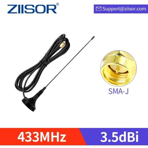 433MHz Lora Antenna with Magnetic Base 433M Omni Antennas SMA Male 1m 3m Cable Long Range Antena for DTU Module Aerial TX433-XPL