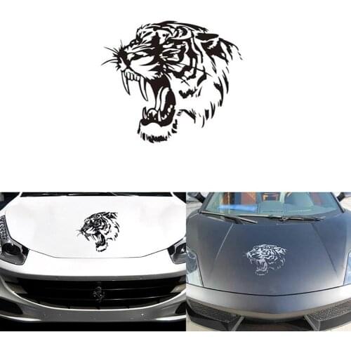 Car Sticker Wild Tiger Predator Sticker in Car Hood Vinyl Stickers Decals Animals Decor car accessories