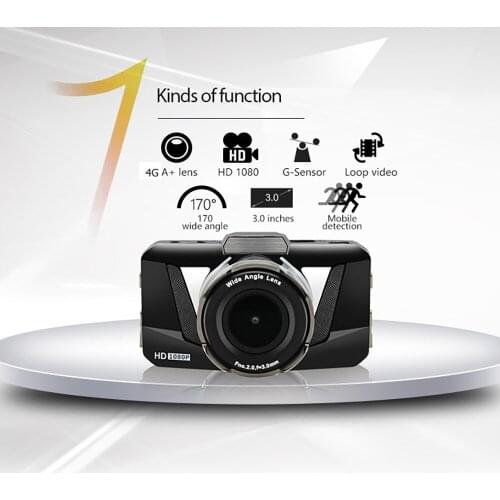 Car DVR 3.0 Full HD 1080P DashCam Vehicle Camera Video Recorder Registrar Car Parking Monitor Auto Motion Detector Car Camcorder