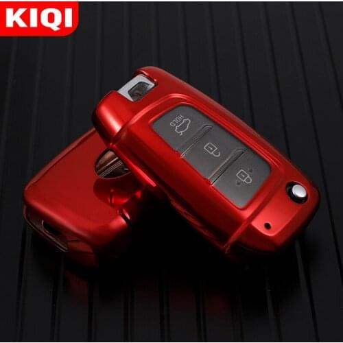 TPU Car Flip Key Case Cover Shell Bag for For Hyundai Elantra Solaris 2017 Santa Fe Verna Tucson I35 I40 Genesis Fe Protector