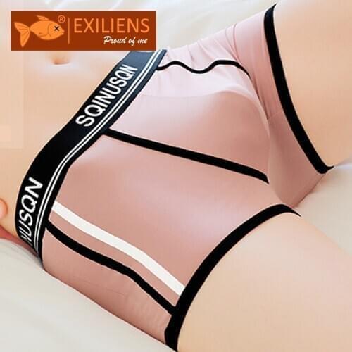 EXILIENS Brand Boxer Men Underwear Silk Cueca Masculina Ropa Interior Hombre Boxers Mens Boxershorts Calzoncillos Slip SizeM-3XL