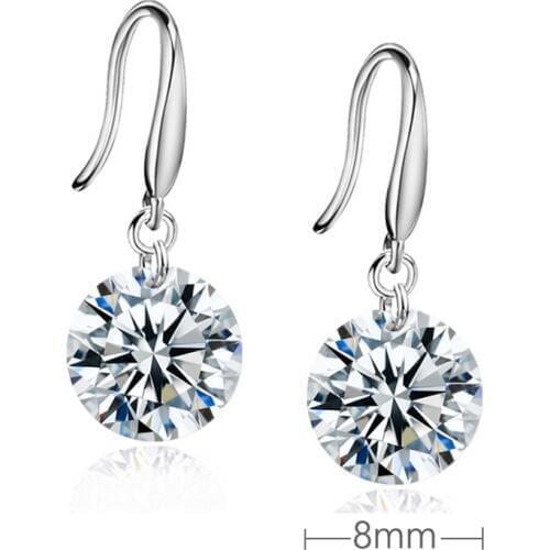 HPXmas Womens Earrings Three Color Crystal Zircon Earrings Party Holiday Jewelry Classic Accessories Women Gift