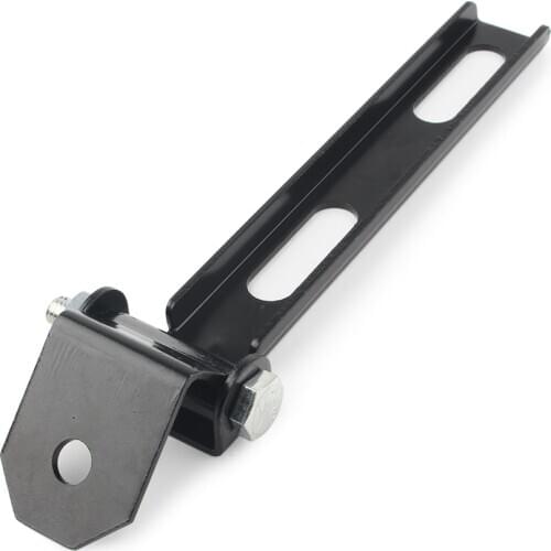 7" Motorcycle Solo Seat Mount Kit Front Sliding T-Bar w/ Swivel Bracket Universal For Harley Racer Chopper Bobber Black