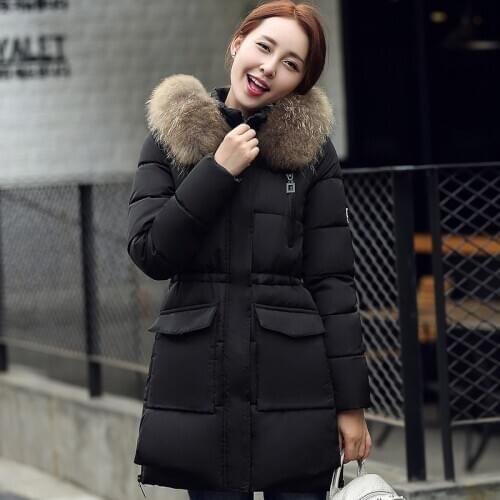 Fashion Winter Jacket Women Cotton Padded Jacket Women Thick Female Parka Warm Long Jackets Ladies Overcoat