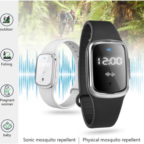 Outdoor Anti Mosquito Bracelet Ultrasonic Mosquito Repellent Wristband for Kids