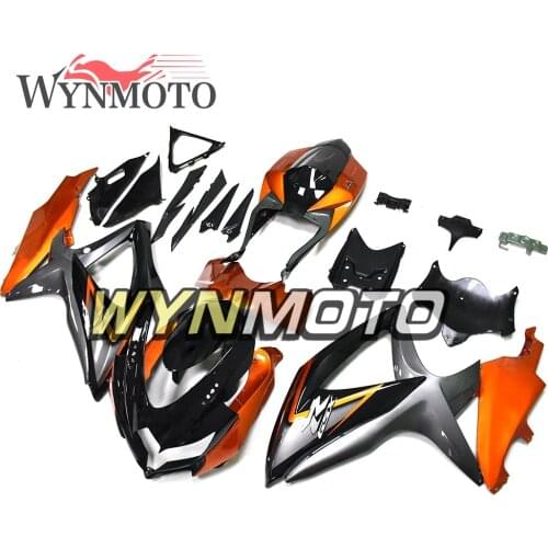 Complete Fairings Kit For GSXR600 750 2008-2010 08 09 10 K8 Injection ABS Plastics Bodywork Grey Orange Black Fairings Frames