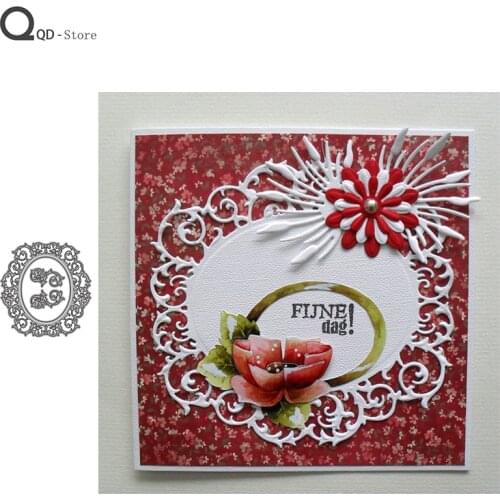 Oval Lace Border Cutting Dies Stamps Dies Scrapbooking Mold Cut Handmade Tools DIY Craft Decoration Metal Die Cuts New 2020