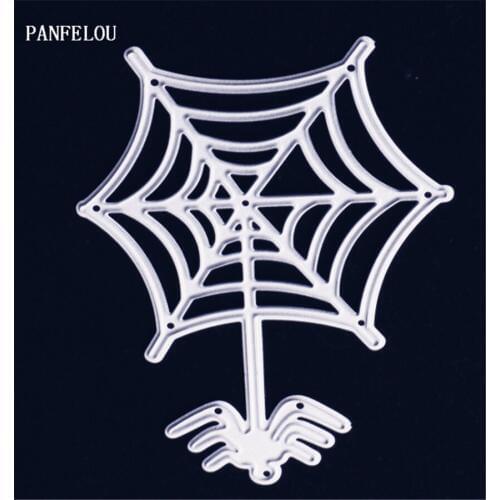 PANFELOU Metal craft The spider and web paper die cutting dies for Scrapbooking/DIY Easter wedding Halloween cards