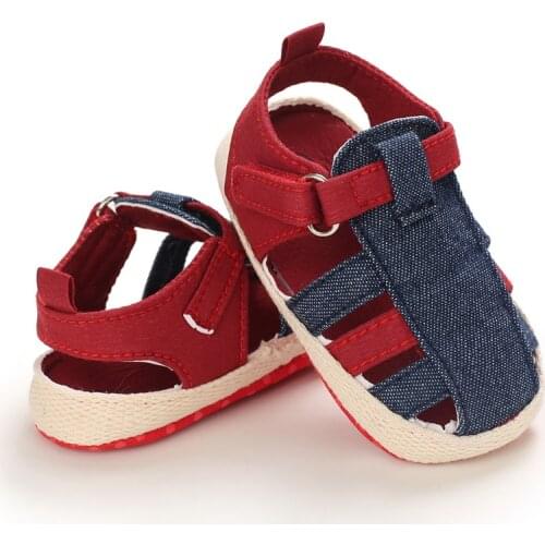 0-18M Newborn Kids Baby Boys Canvas Soft Sole Crib Sneakers Sandals Shoes Fashion Baby Shoes