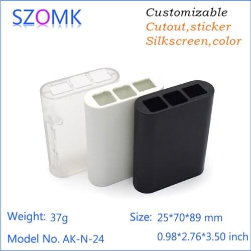 Szomk plastic enclosure for electronics case (1 pc) 25*70*89mm instrument enclosure Raspberry Pi diy pcb enclosure project box
